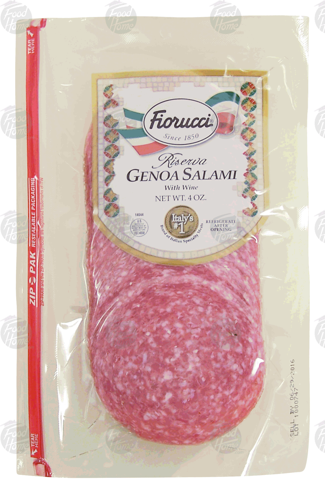 Fiorucci  genoa salami with wine Full-Size Picture